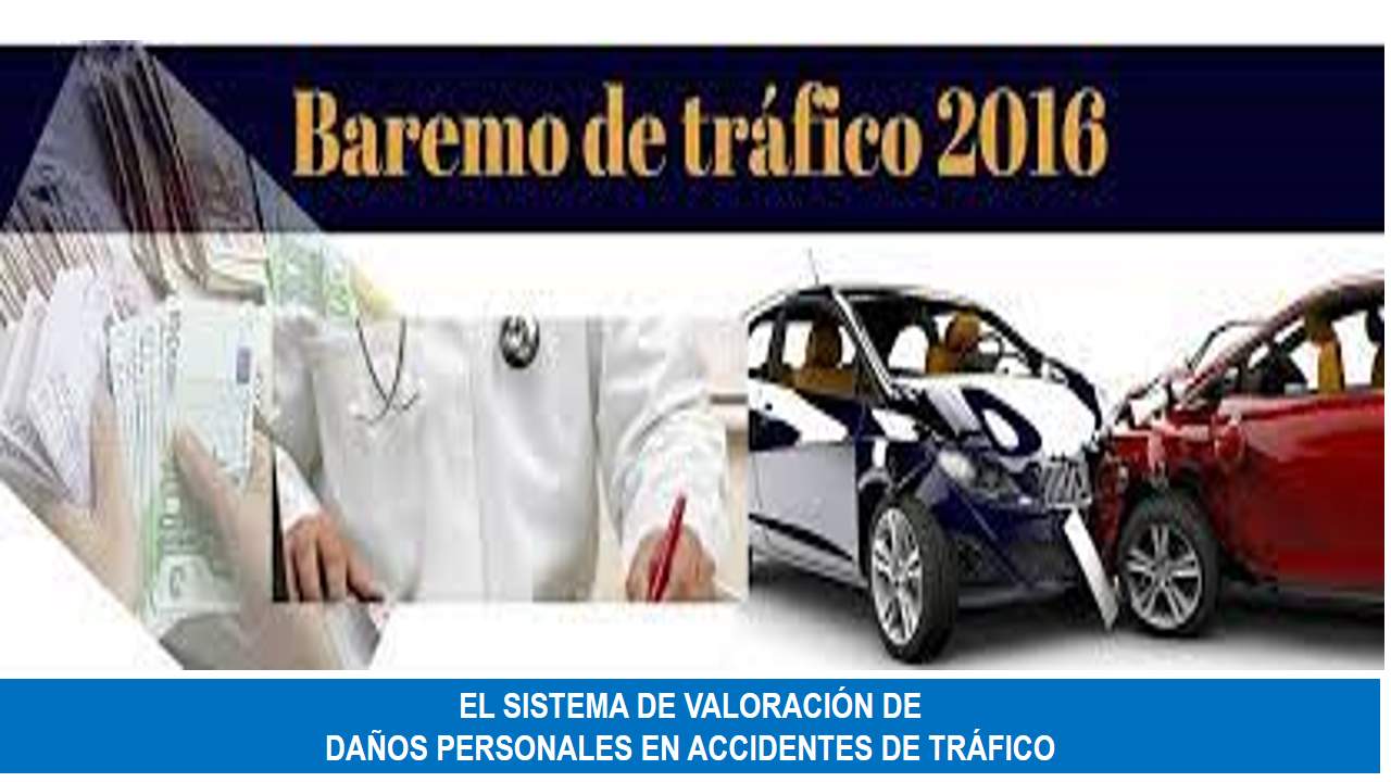 Curso de EL SISTEMA DE VALORACIÓN DE DAÑOS Y PERJUICIOS CAUSADOS A LAS PERSONAS EN ACCIDENTES DE CIRCULACIÓN