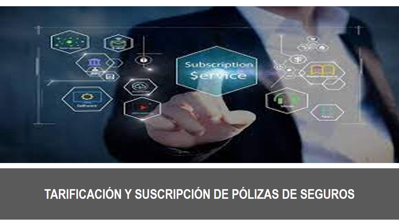 Curso de TARIFICACIÓN Y SUSCRIPCIÓN DE PÓLIZAS DE SEGUROS