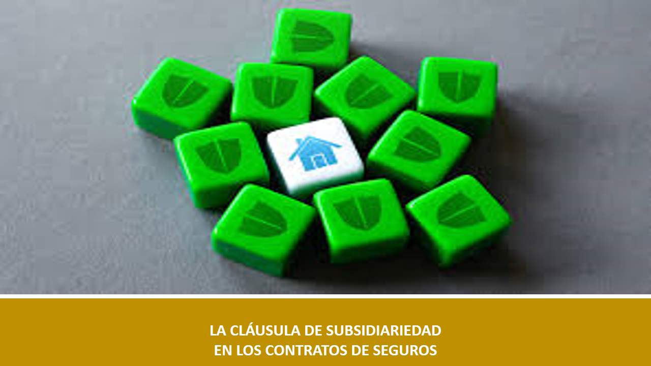 Curso de LA CLÁUSULA DE SUBSIDIARIEDAD EN LOS CONTRATOS DE SEGUROS