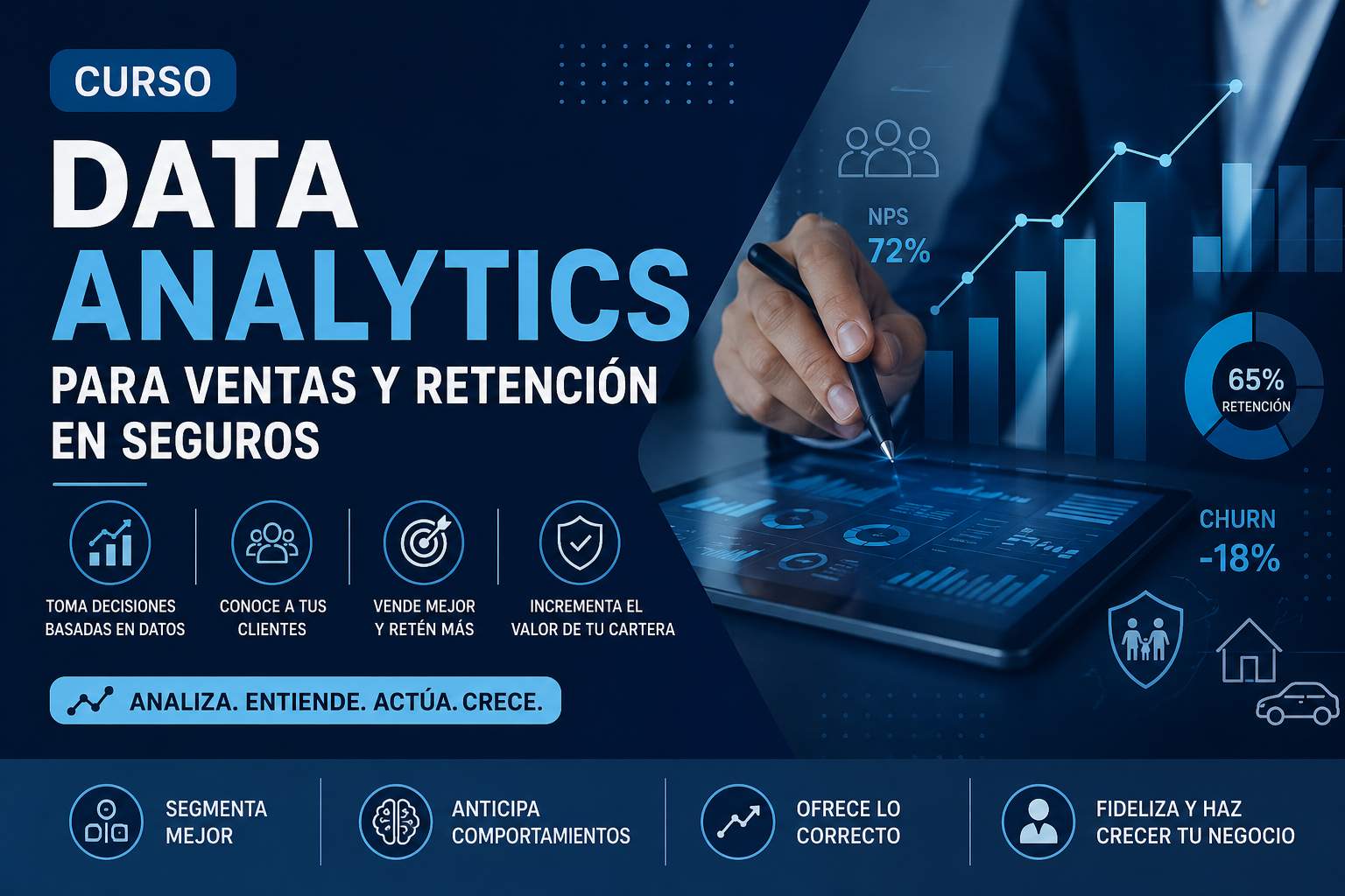 Curso de Data Analytics para Ventas y Retención en Bancaseguros