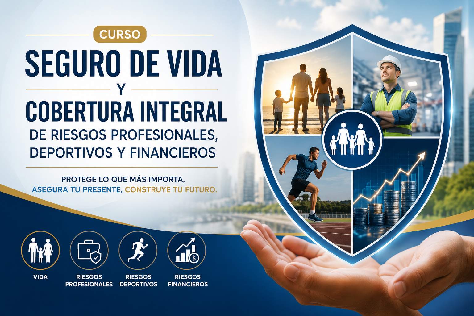 Curso de Seguro de Vida y Cobertura integral de Riesgos Profesionales, Deportivos y Financieros