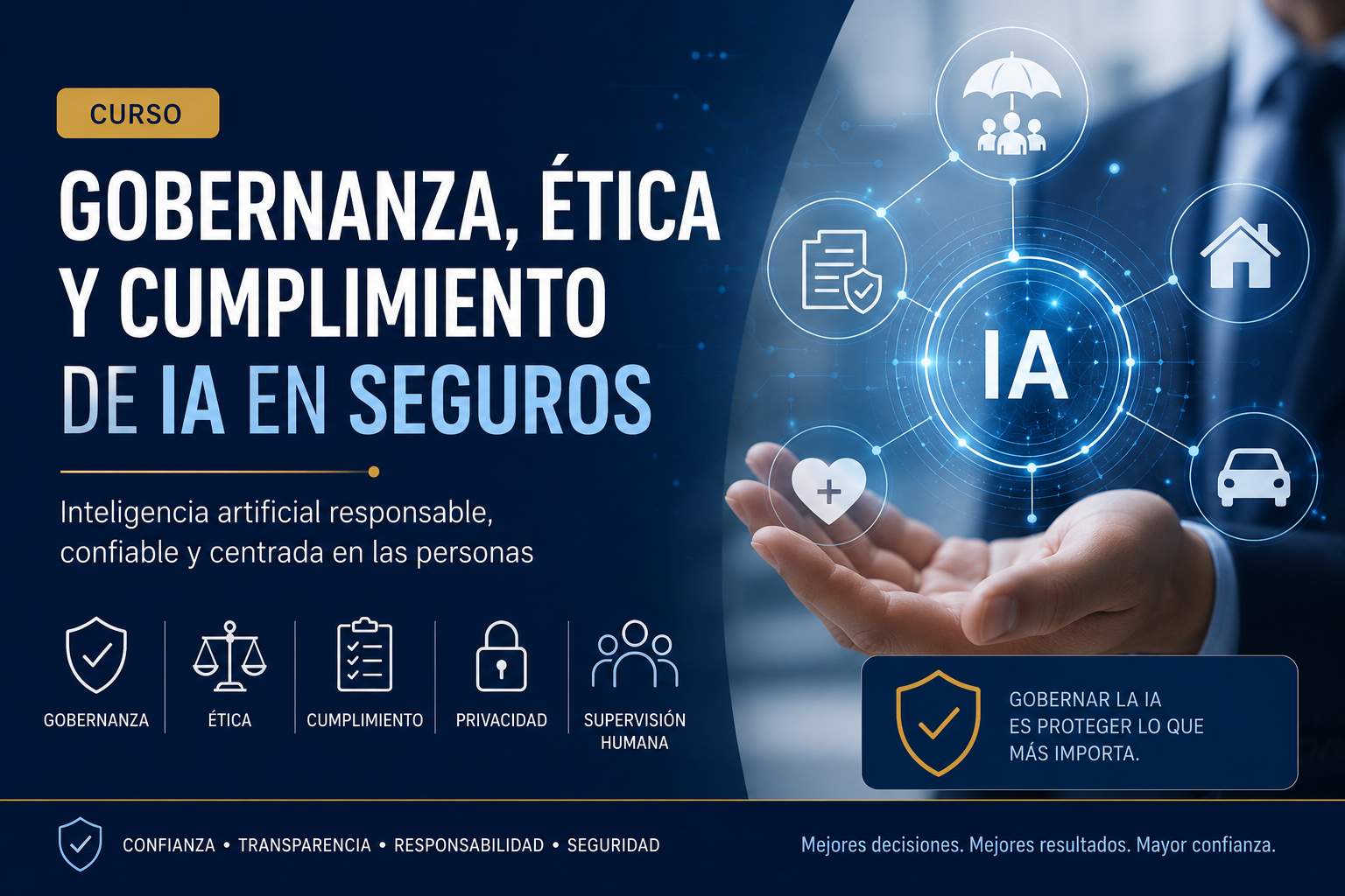 Curso de Gobernanza, Ética y Cumplimiento de IA en Seguros